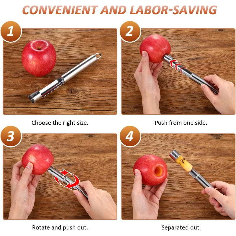 Stainless Fruit Corer Set