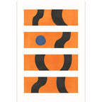Contemporary Abstract Area Rug Multicolor Polyester Washable Dog and Cat Friendly Carpet for Living Room