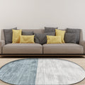Novelty Living Room Carpet in Pink and Blue Color Block Print Carpet Polyester Stain Resistant Area Rug