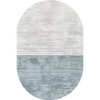 Novelty Living Room Carpet in Pink and Blue Color Block Print Carpet Polyester Stain Resistant Area Rug