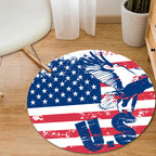 Modern rug for the living room in black and orange graphics national flag print rug polyester pet-friendly area rug