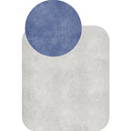 Novelty Living Room Irregular Carpet in Gray and Pink Color Block Circle Rectangle Print Carpet Polyester Non-Slip Carpet