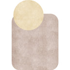 Novelty Living Room Irregular Carpet in Gray and Pink Color Block Circle Rectangle Print Carpet Polyester Non-Slip Carpet