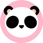 Kids Cartoon Animal Pattern Rug Blue and Pink Polyester Rug Washable Pet Friendly Non-Slip Rug for the Children's Room