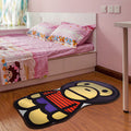 Stylish Cartoon Character Pattern Rug Multicolored Kids Rug Polyester Washable Pet-Friendly Non-Slip Rug for the Children's Room