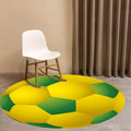 Kids Sports Pattern Rug Multicolored Polyester Rug Washable Pet-Friendly Non-Slip Rug for the Children's Room