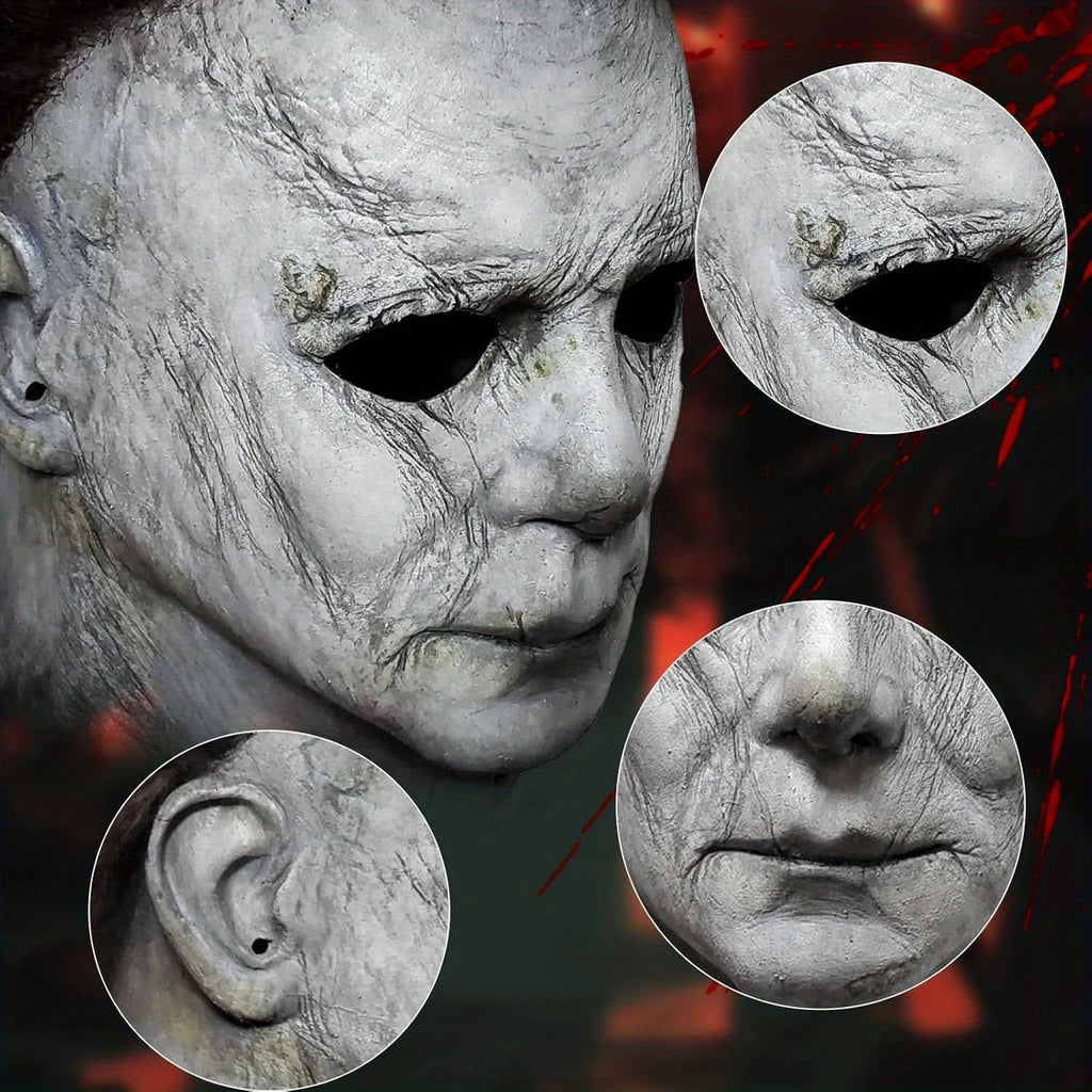 Men’s Realistic Scary Halloween Mask Set | Horror Prop Knife