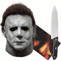 Men’s Realistic Scary Halloween Mask Set | Horror Prop Knife
