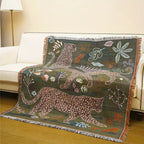 Boho Luxe Tiger Cotton Blanket - Elegance and Comfort For Your Interior