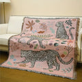 Boho Luxe Tiger Cotton Blanket - Elegance and Comfort For Your Interior
