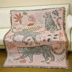 Boho Luxe Tiger Cotton Blanket - Elegance and Comfort For Your Interior