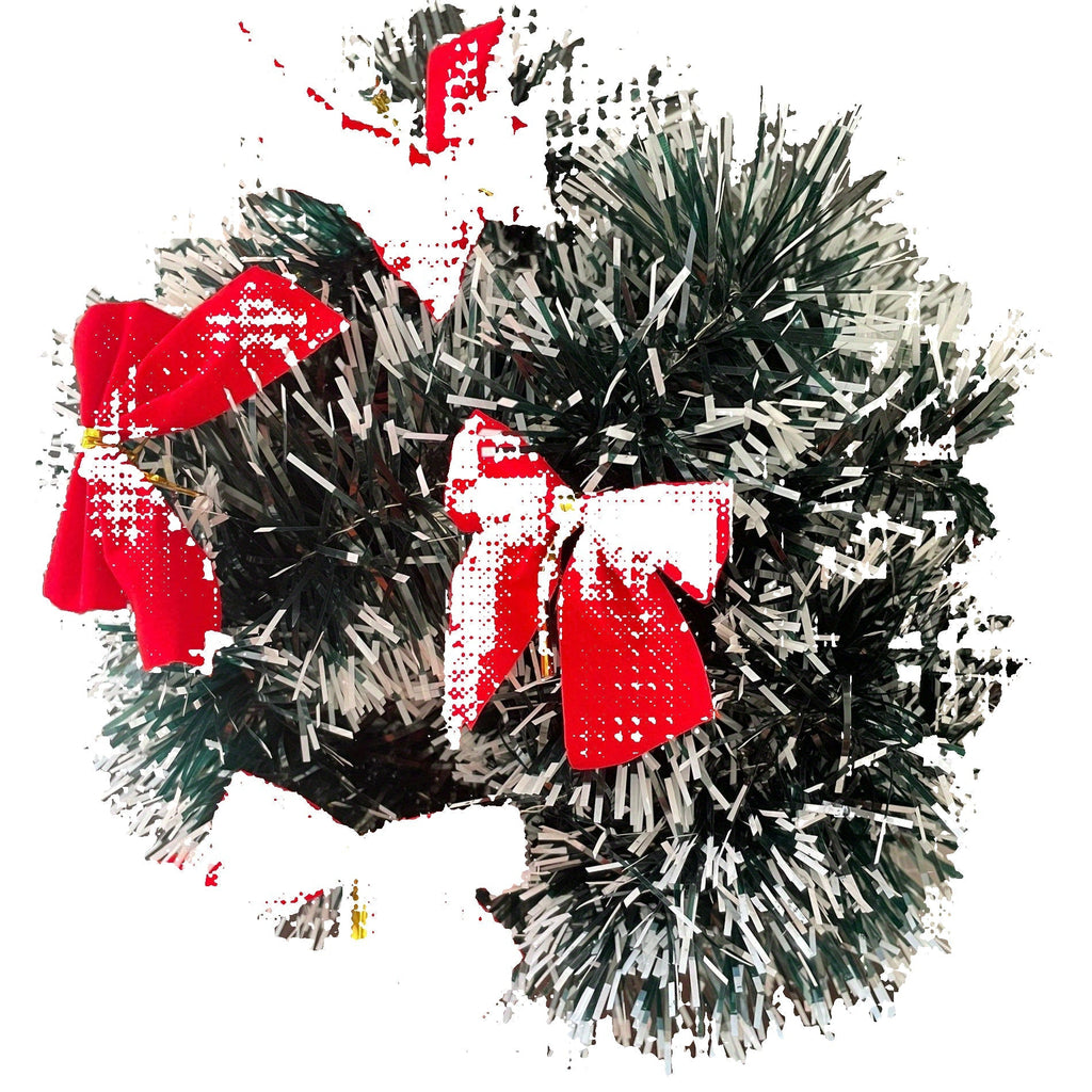 LumaTinsel LED Christmas Garland – Set of 2 Wireless Metallic String Lights with Warm Lighting