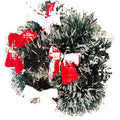LumaTinsel LED Christmas Garland – Set of 2 Wireless Metallic String Lights with Warm Lighting