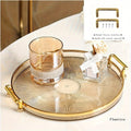 Gilded Elegance – Luxury Serving Tray with Golden Handles