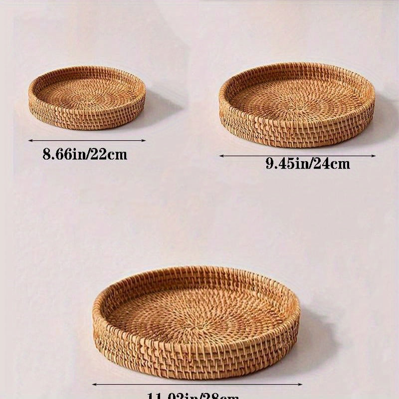RattanCharm - Elegant Handmade Rattan Serving Bowl
