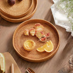 RattanCharm - Elegant Handmade Rattan Serving Bowl