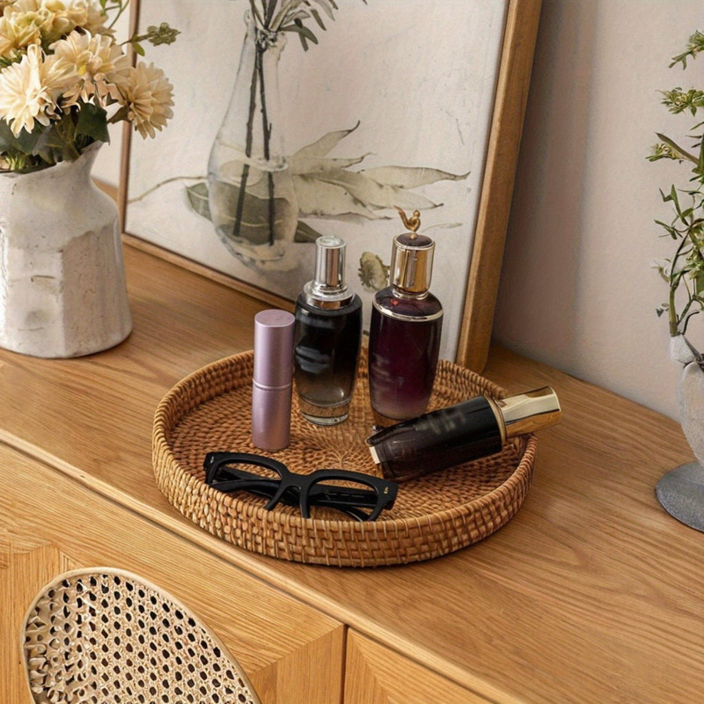 RattanCharm - Elegant Handmade Rattan Serving Bowl