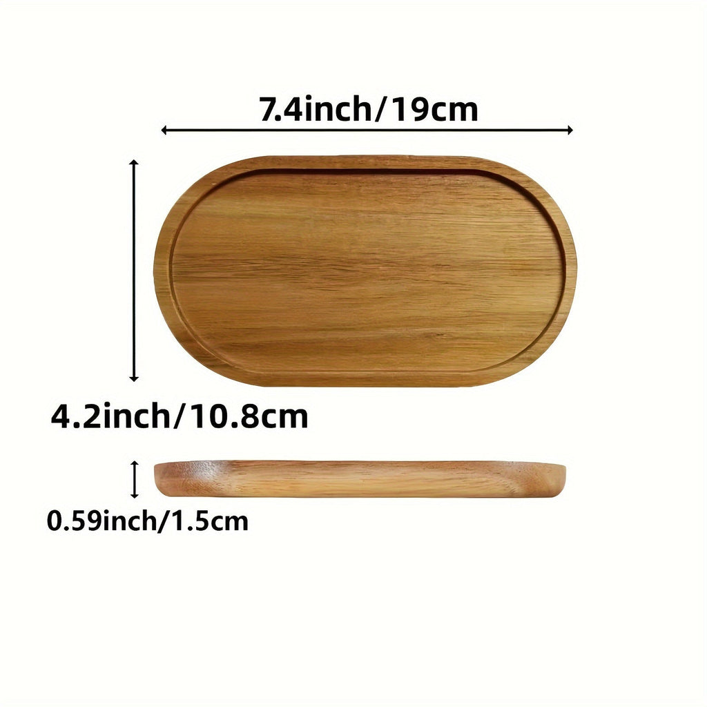 ChicTray - Elegant Oval Tray made of Solid Wood