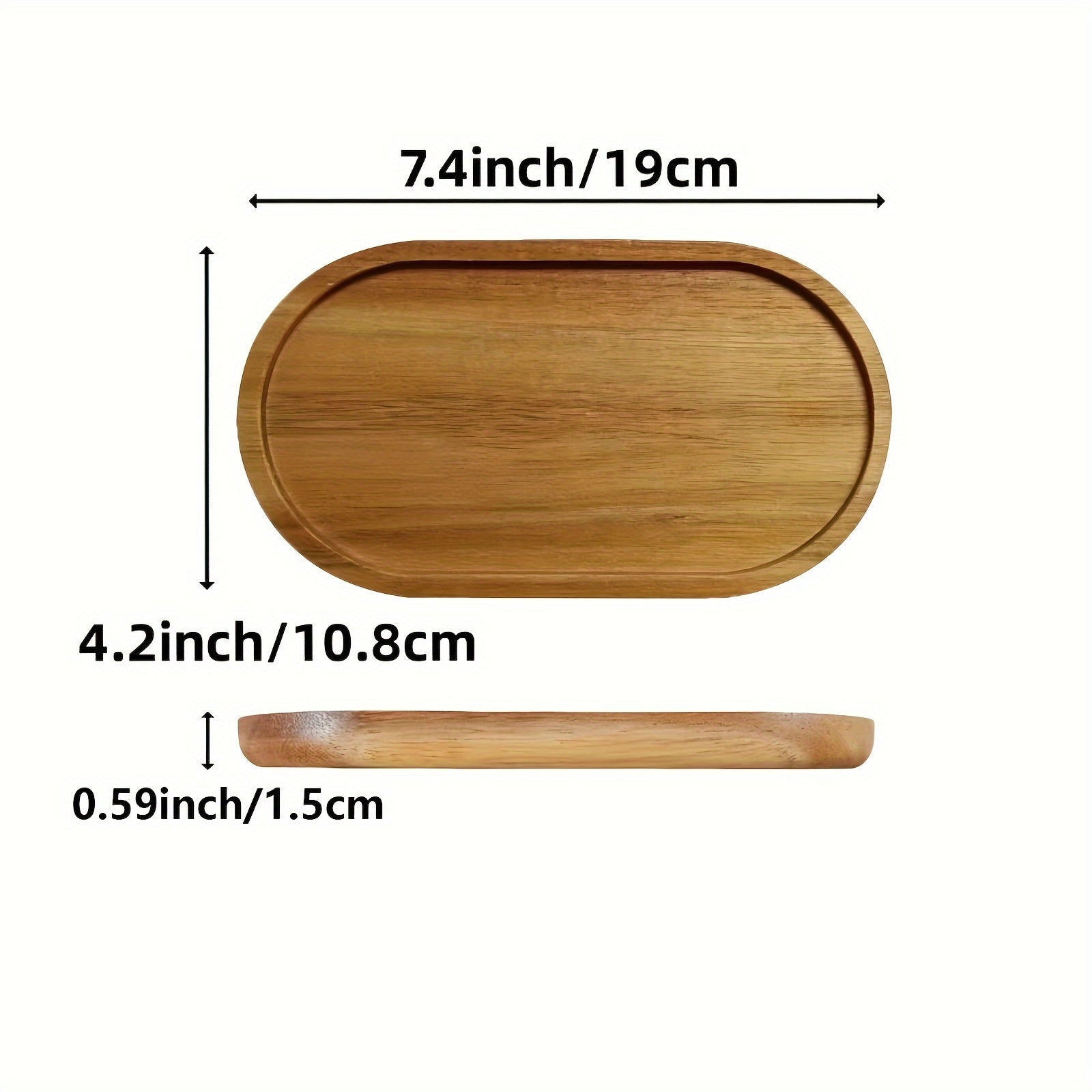 ChicTray - Elegant Oval Tray made of Solid Wood