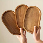 ChicTray - Elegant Oval Tray made of Solid Wood