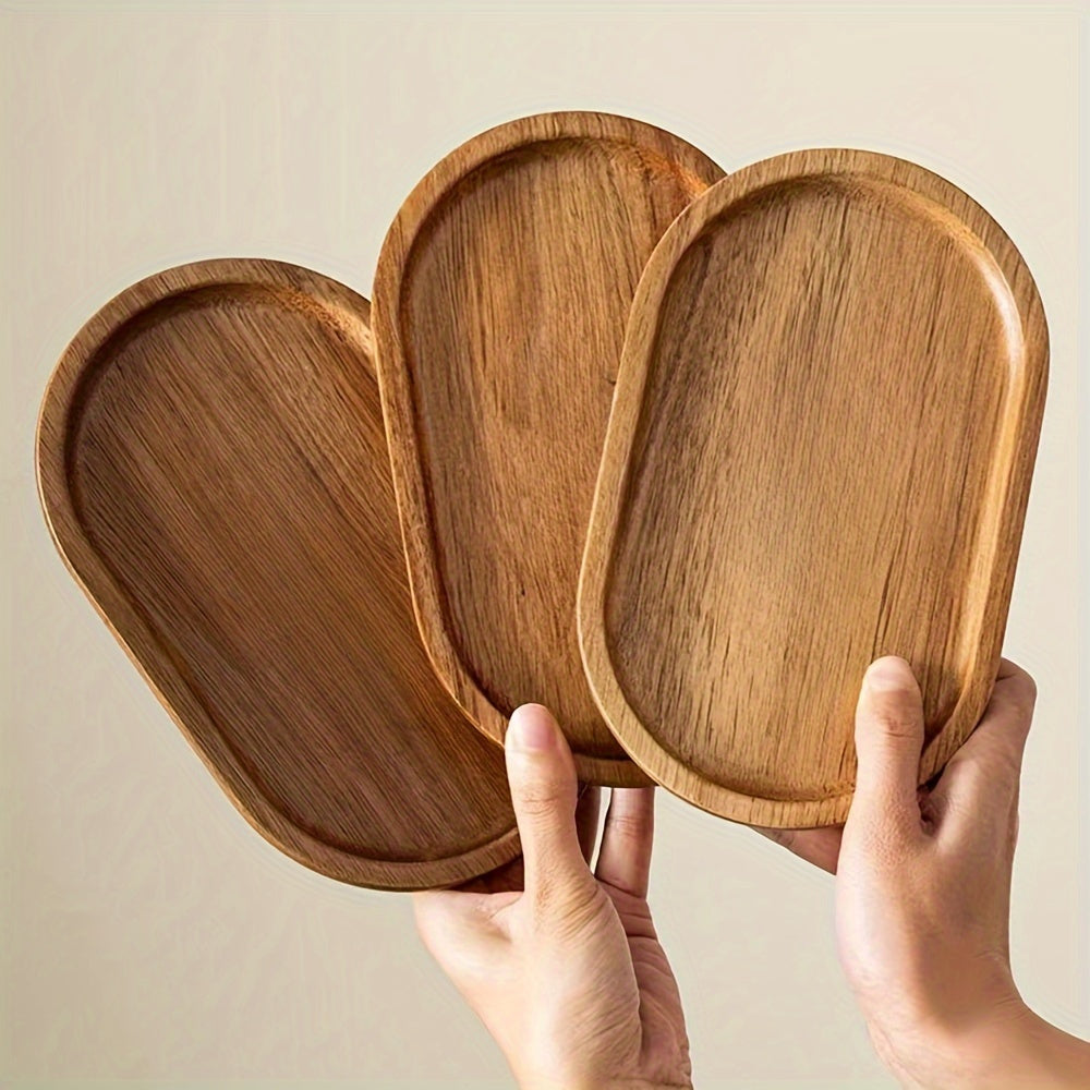 ChicTray - Elegant Oval Tray made of Solid Wood