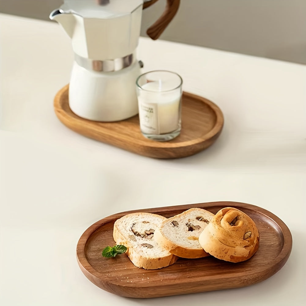 ChicTray - Elegant Oval Tray made of Solid Wood