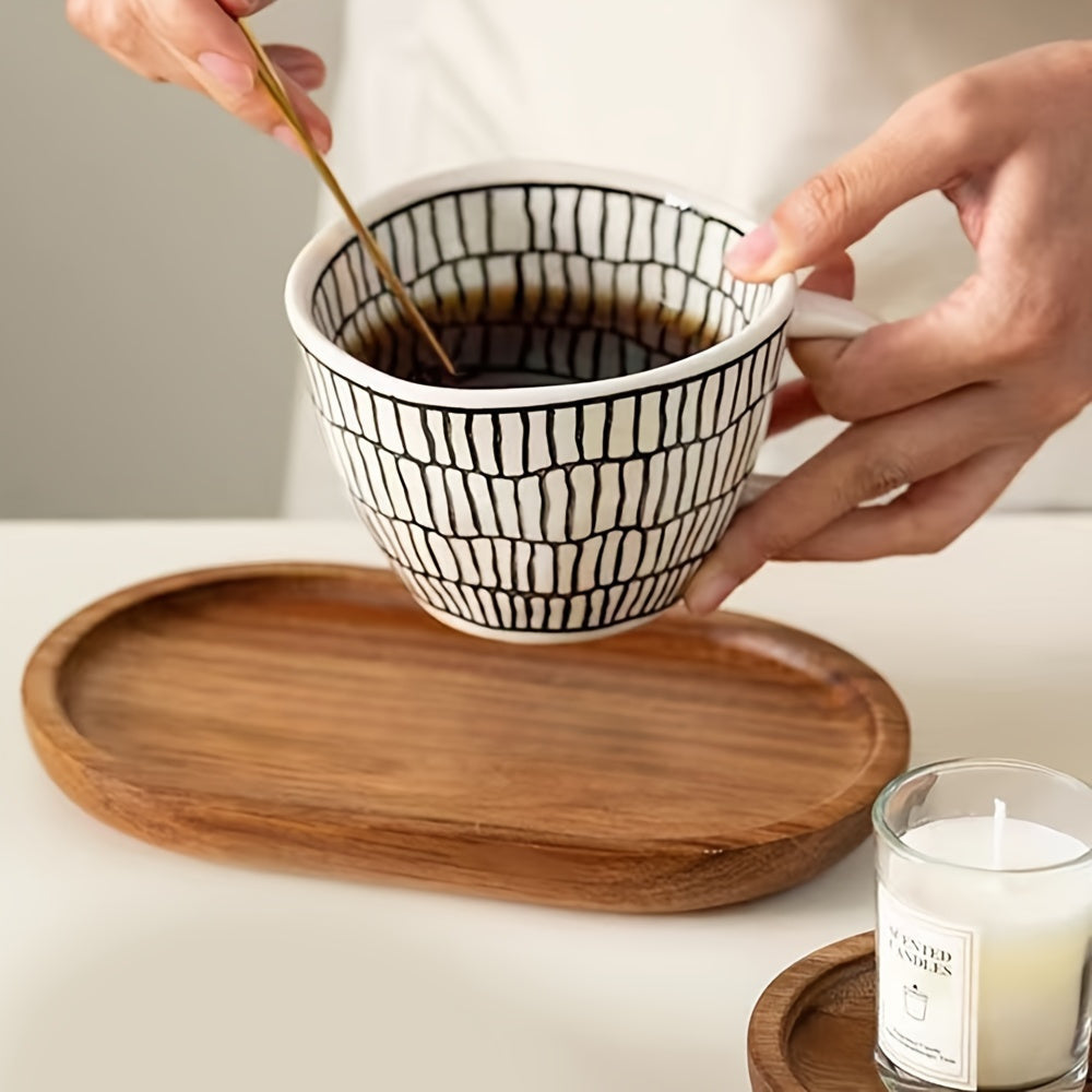 ChicTray - Elegant Oval Tray made of Solid Wood