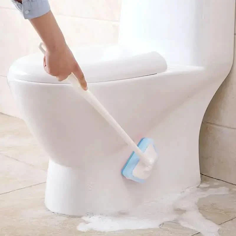 7-piece set: Removable cleaning brush with 7 sponges for bathtub, tiles, floor & windows