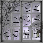 Bats Wall Decor Stickers - Halloween Decoration Stickers For Home Décor (120 Pc)