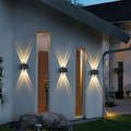Modern Simplicity Solar Waterproof Rectangular ABS PMMA LED Wall Light Lamp For Outdoor Patio