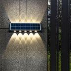 Lumiora Modern Solar-LED Wall Lamp for Outdoors | Rectangular Design | IP56 Waterproof | Different Sizes & Light Intensities