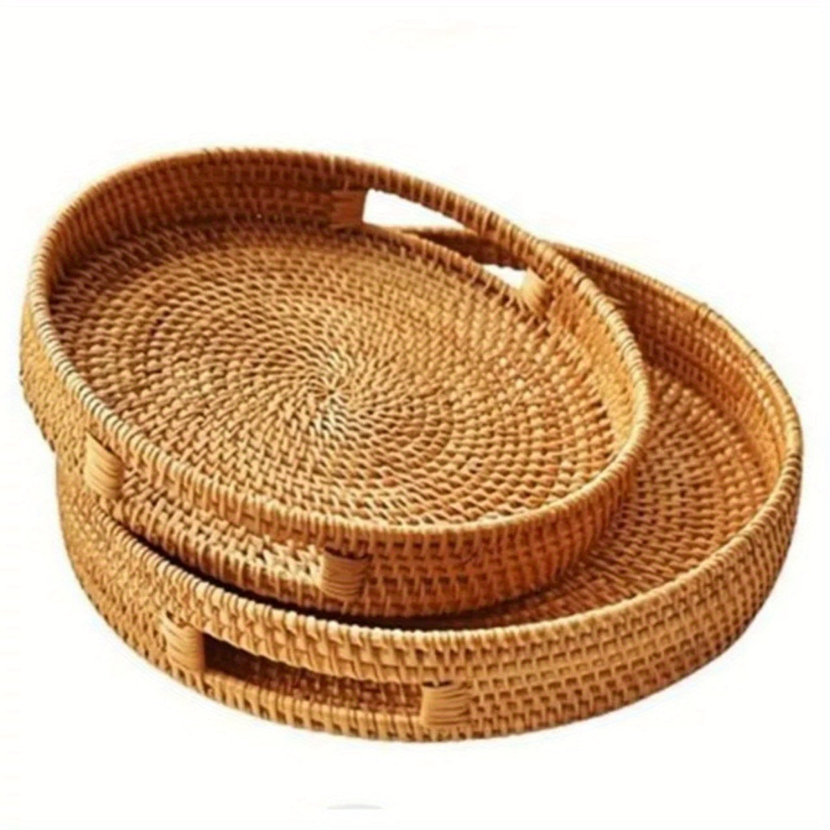 RattanServe - Elegant Handmade Tray of Natural Rattan