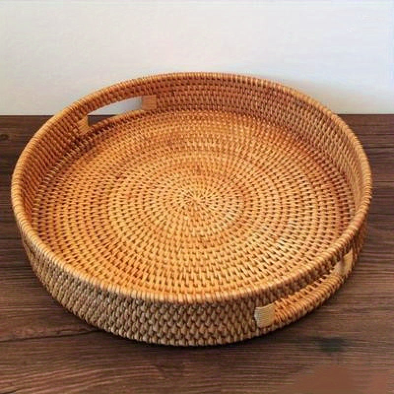 RattanServe - Elegant Handmade Tray of Natural Rattan