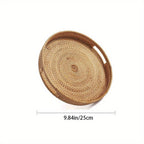 RattanServe - Elegant Handmade Tray of Natural Rattan