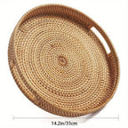 RattanServe - Elegant Handmade Tray of Natural Rattan