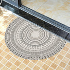 Moroccan tribal floral pattern rug multicolored polyester rug machine washable pet friendly non-slip doormat for the living room