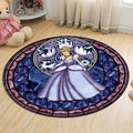 Unique Cartoon Character Pattern Rug Multicolor Kids Rug Polyester Animal Friendly Washable Area Rug for Kids Room