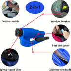 Compact Emergency Safety Hammer with Ergonomic Handle – Window Breaker for Quick Escape in the Car, Available in Multiple Colors