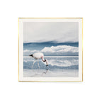Lake and Flamingo Painting Tropical Style Canvas Wall Print, Multiple Sizes