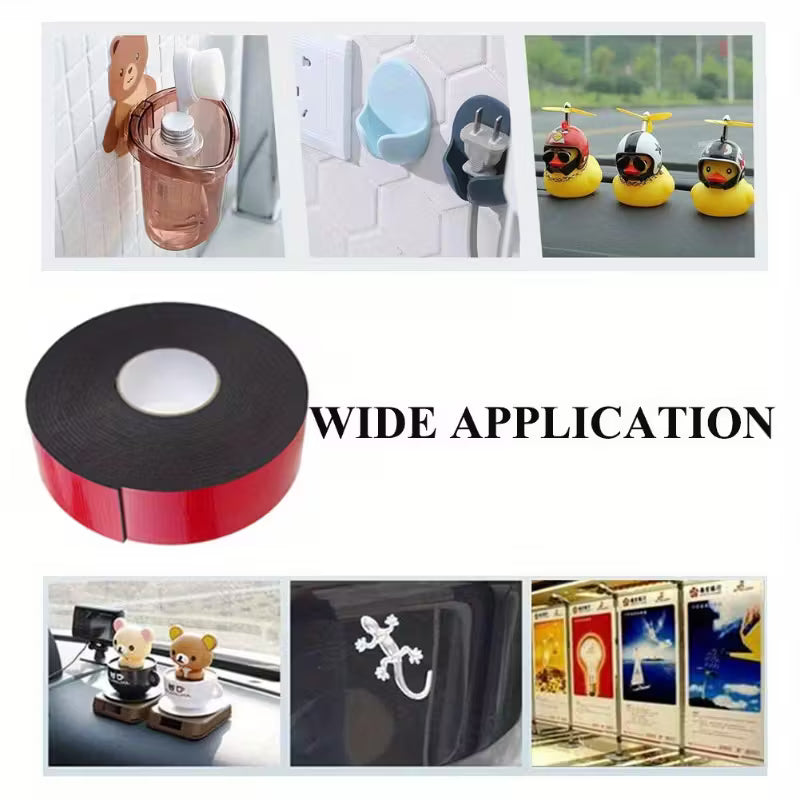 Heavy-duty double-sided waterproof tape 16mm x 196.85in – Strong, residue-free adhesive for home & car
