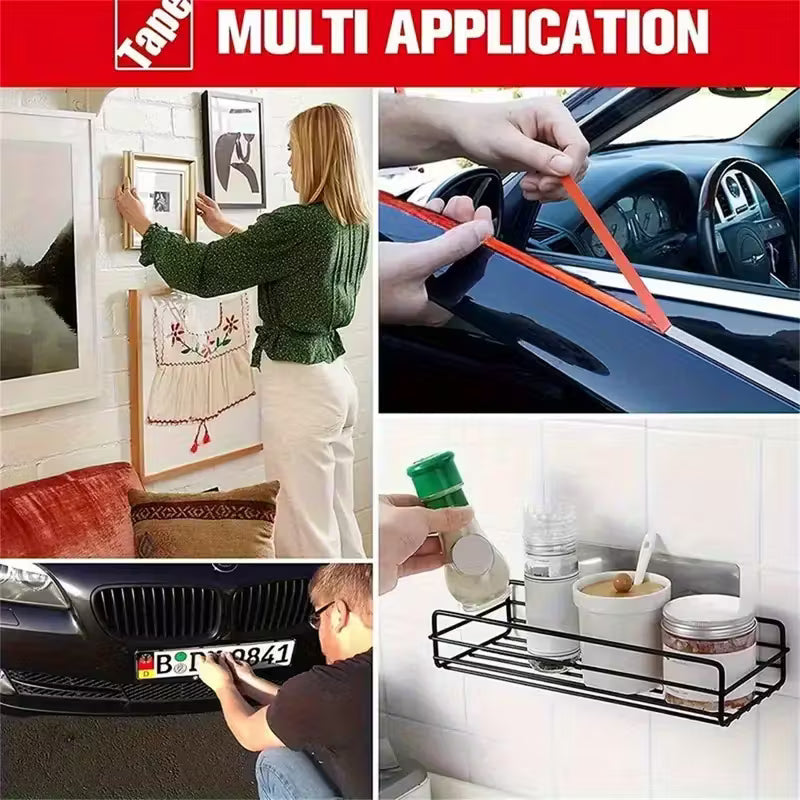 Heavy-duty double-sided waterproof tape 16mm x 196.85in – Strong, residue-free adhesive for home & car