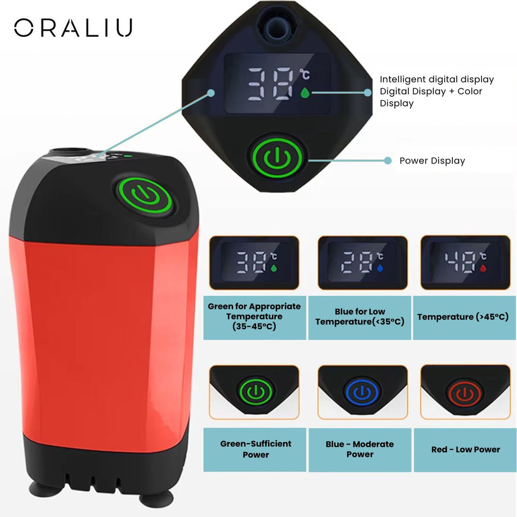 Portable Camping Shower with Pump – USB Rechargeable, 4400mAh Battery, Compact & Easy Setup
