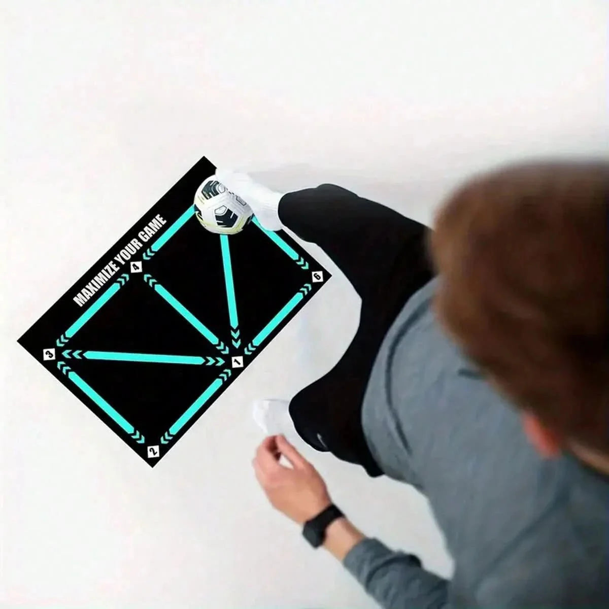 slip football training mat - perfect for effective training at home