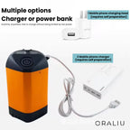 Portable Camping Shower with Pump – USB Rechargeable, 4400mAh Battery, Compact & Easy Setup