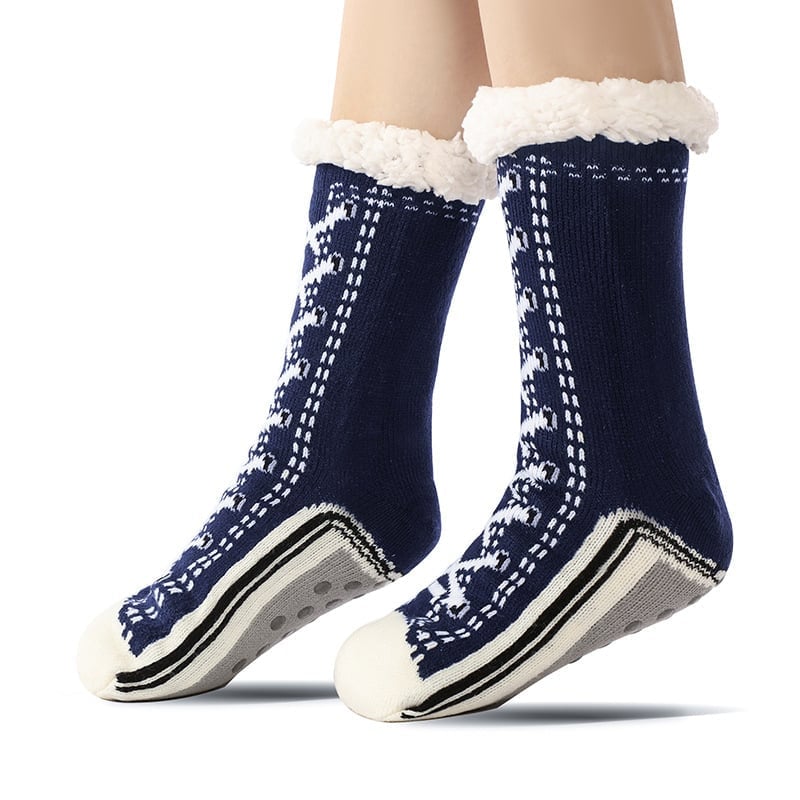 Ultra-thick Cashmere Slippers Socks S