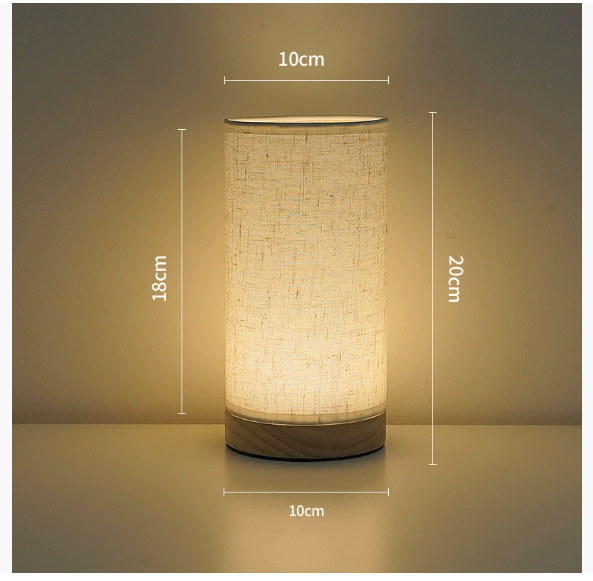 Atmospheric Linen Night Lamp for Bedroom