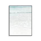 Beige Sea-water Wall Decoration Tropical Style Texture Canvas Print for Dining Room