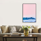 Tropical Air and Sea Canvas pastel-colored texture painting for playroom, multiple sizes