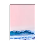 Tropical Air and Sea Canvas pastel-colored texture painting for playroom, multiple sizes