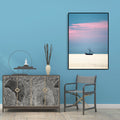 Tropical Air and Sea Canvas pastel-colored texture painting for playroom, multiple sizes